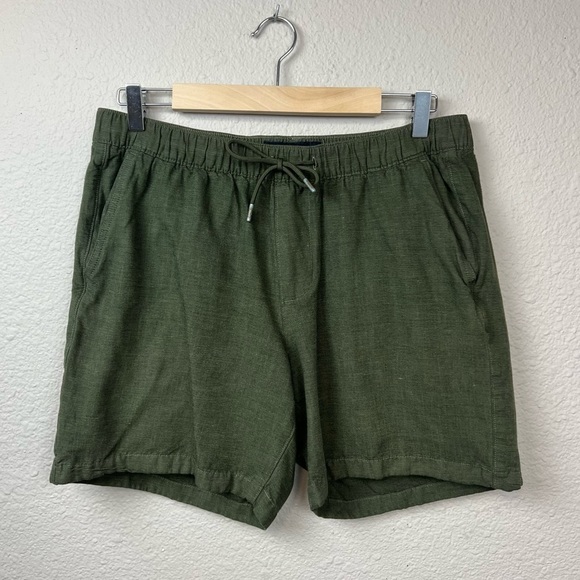 Abercrombie & Fitch Other - 𝅺Abercrombie & Fitch Men's Linen Blend Pull-On Shorts Green Sz L